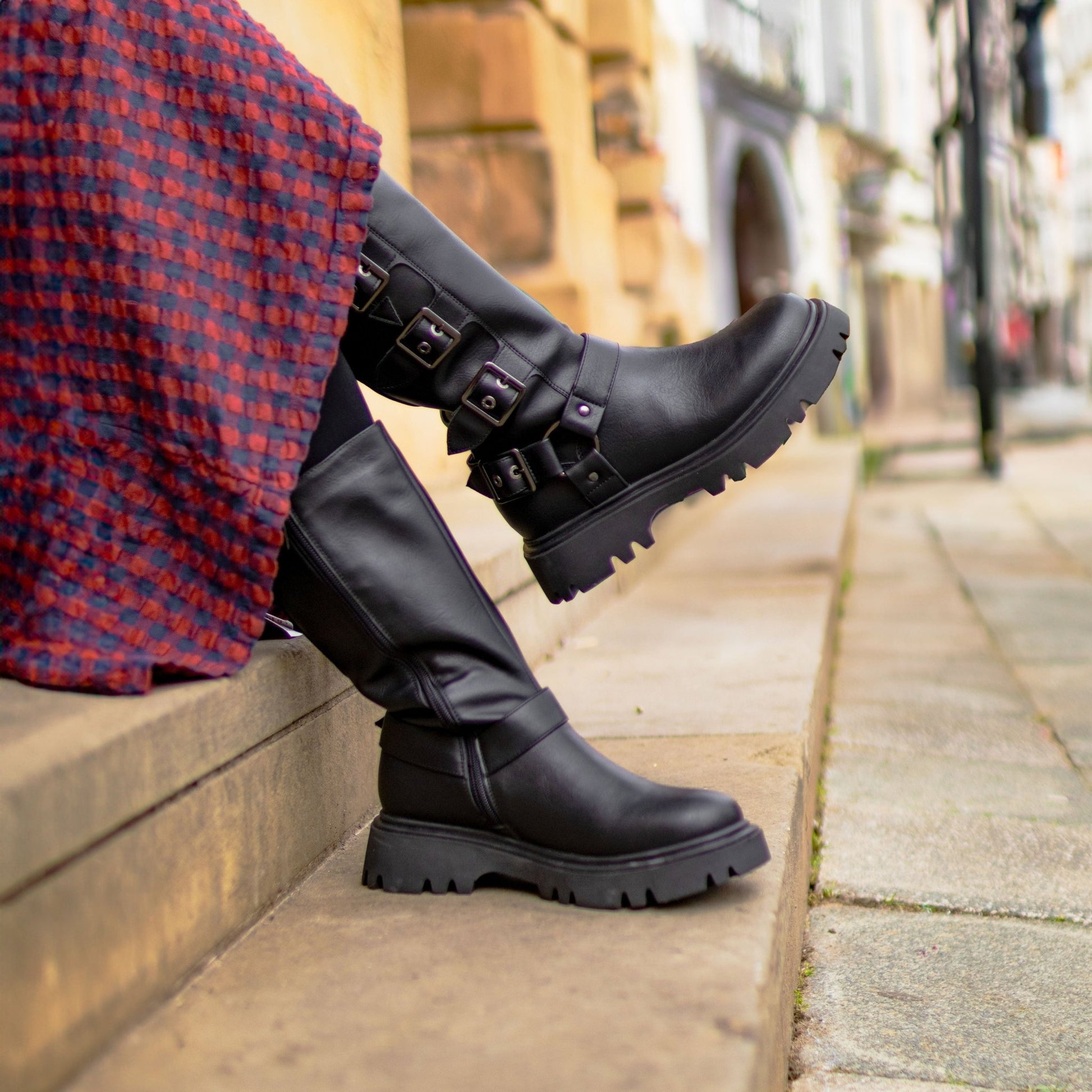 Cosmic Biker Boots - Vegan America