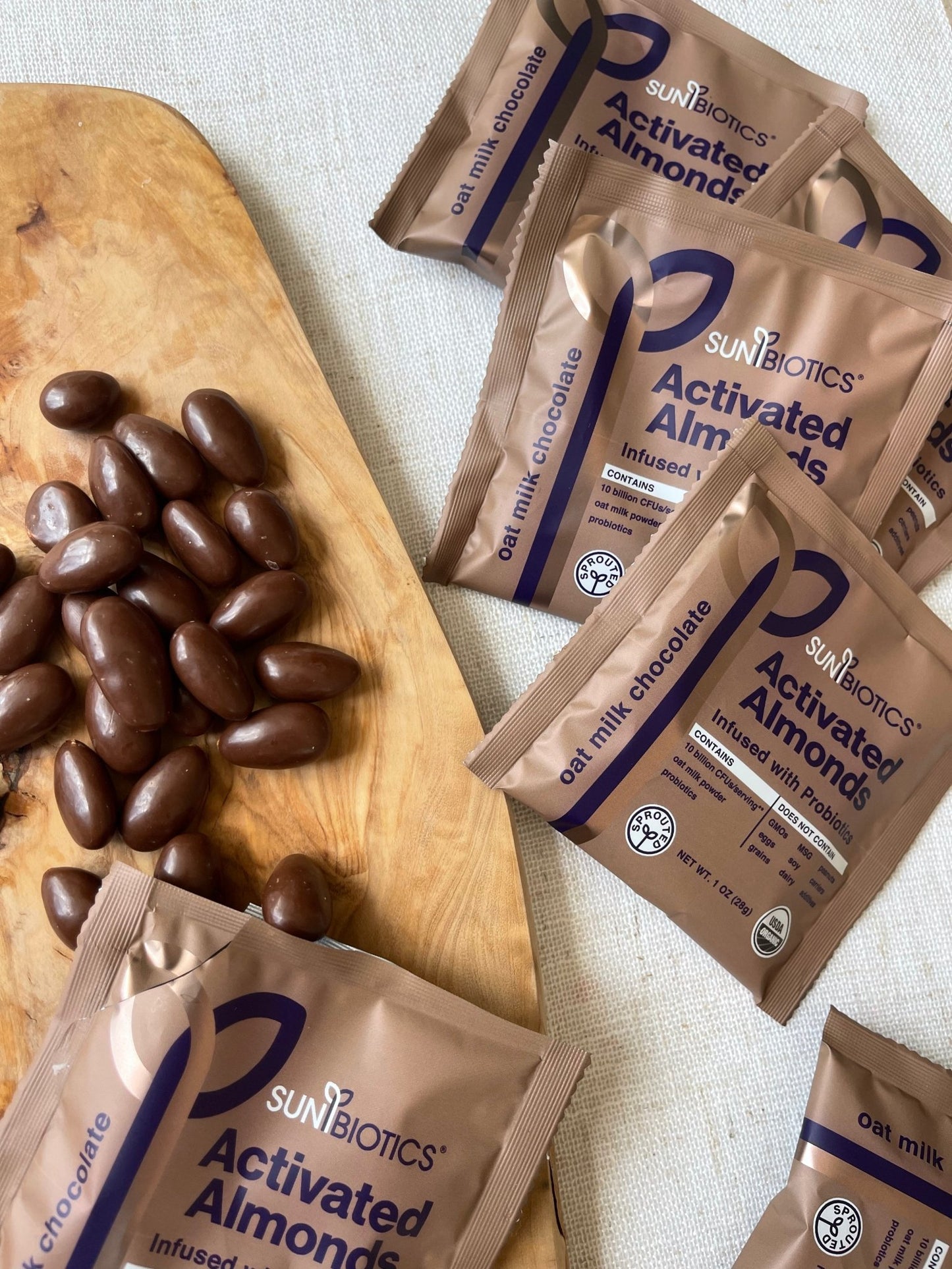 Activated Almonds - Infused with Probiotic - Oat Milk Chocolate - Vegan America