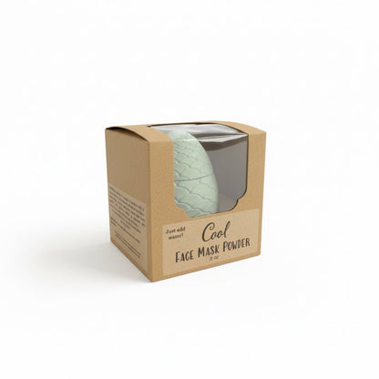 COOL Powder Face Mask - Winter Skin Itch Relief with Aloe Vera, Chamomile, and Colloidal oatmeal | All - natural skincare gifts for sensitive winter skin (vegan) - Vegan America