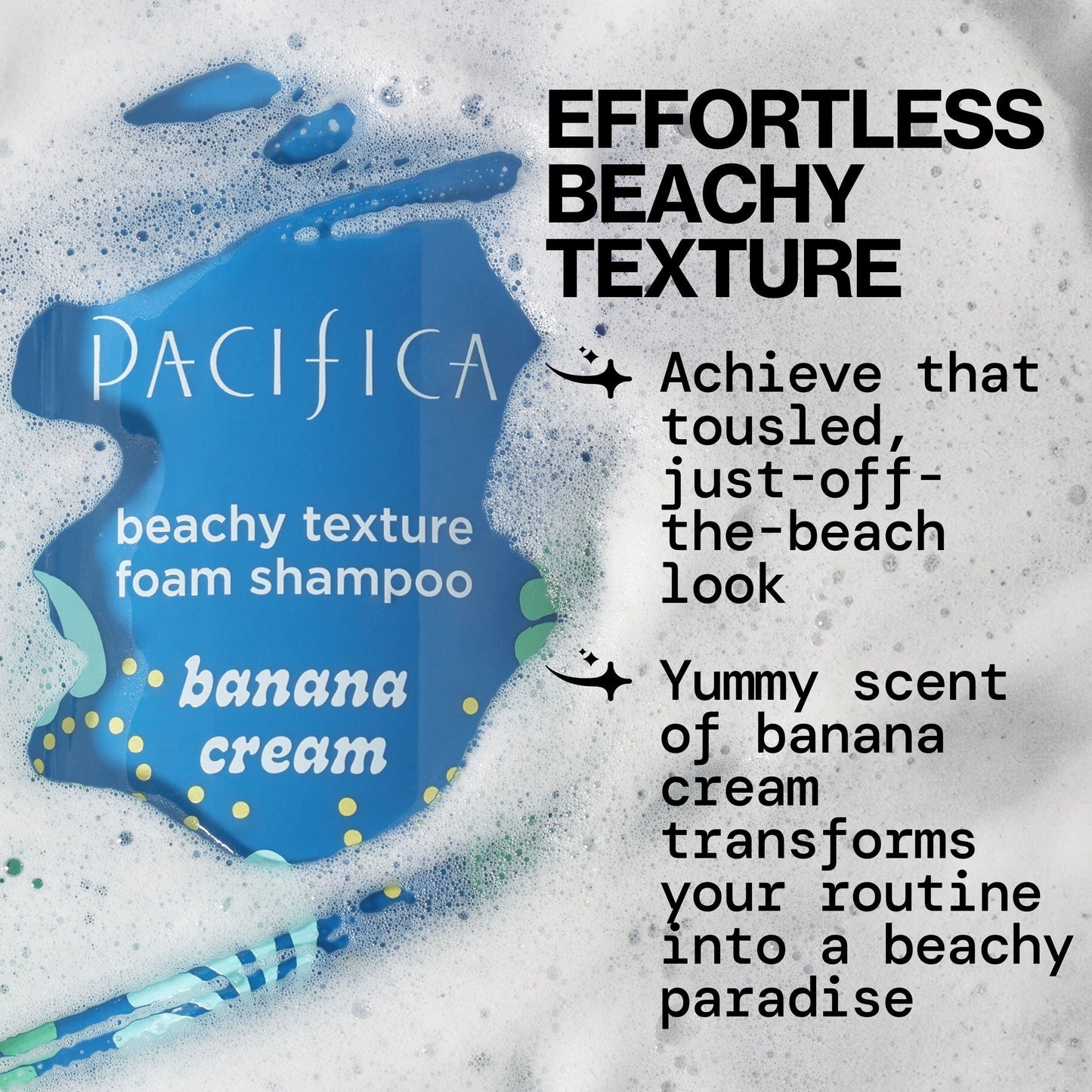 Banana Cream Beachy Texture Foam Shampoo