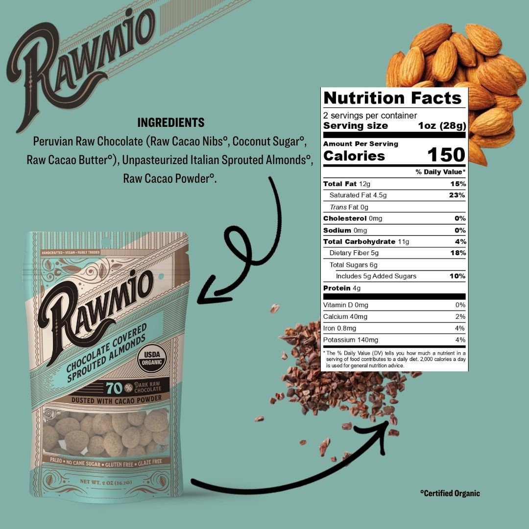 Chocolate Covered Sprouted Almonds - Vegan America