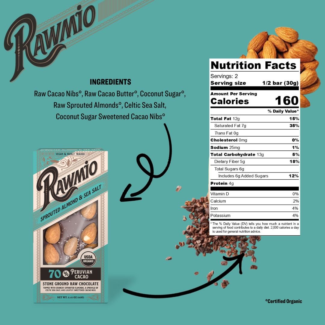 Sprouted Almond & Sea Salt Bark - Vegan America