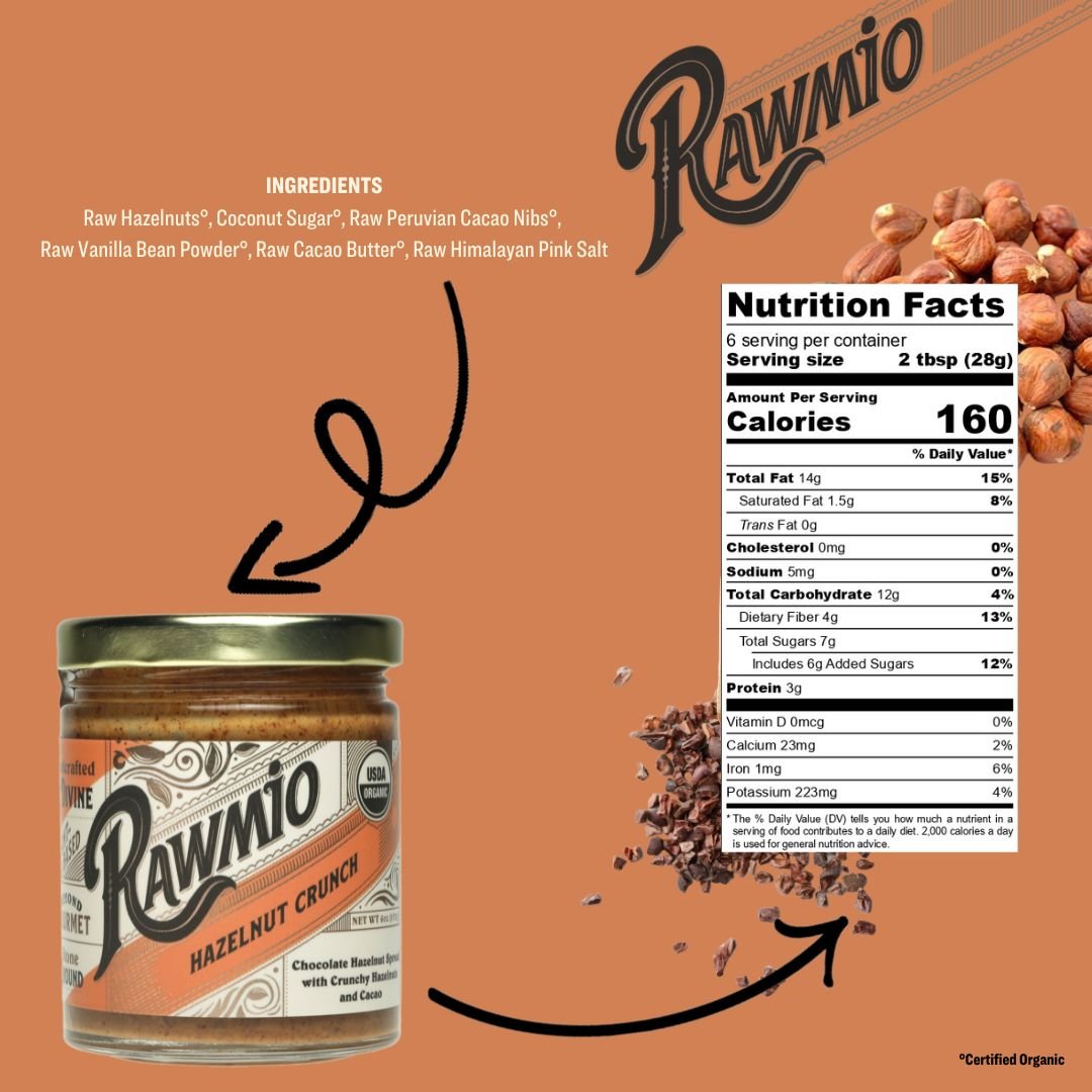 Rawmio Hazelnut Crunch Spread - Vegan America