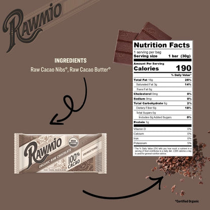 Essential Dark Chocolate Bar - 100% Cacao - Vegan America