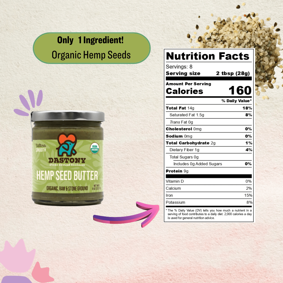 Organic Raw Hemp Seed Butter - Vegan America