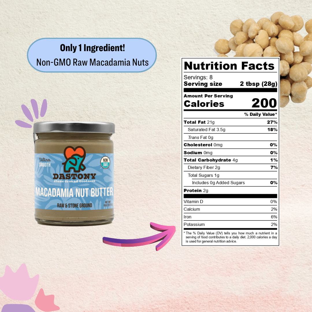 NON - GMO Macadamia Nut Butter - Vegan America