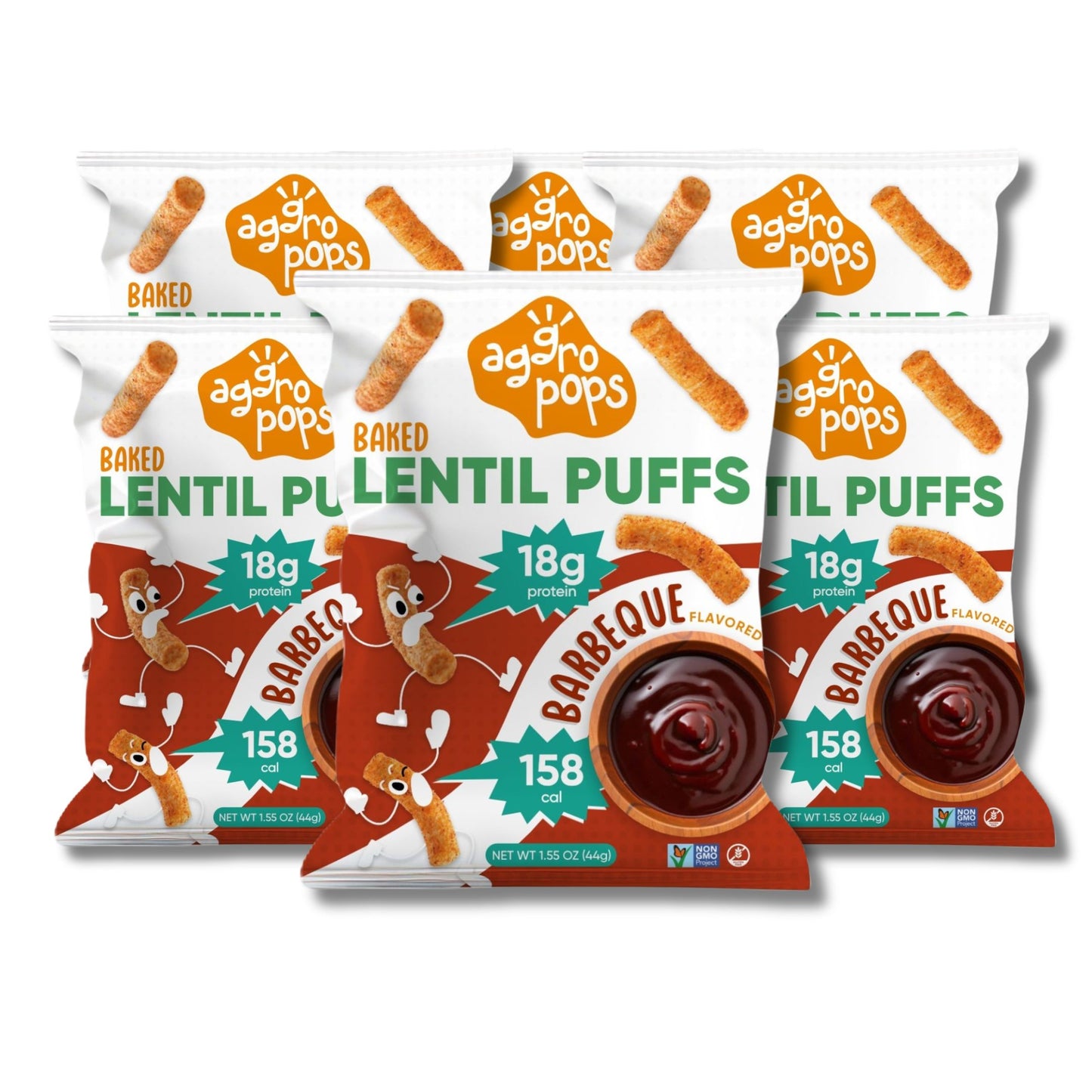 Aggropops Lentil Puffs | FREE SHIPPING| 18g protein & 158 Cal per bag!