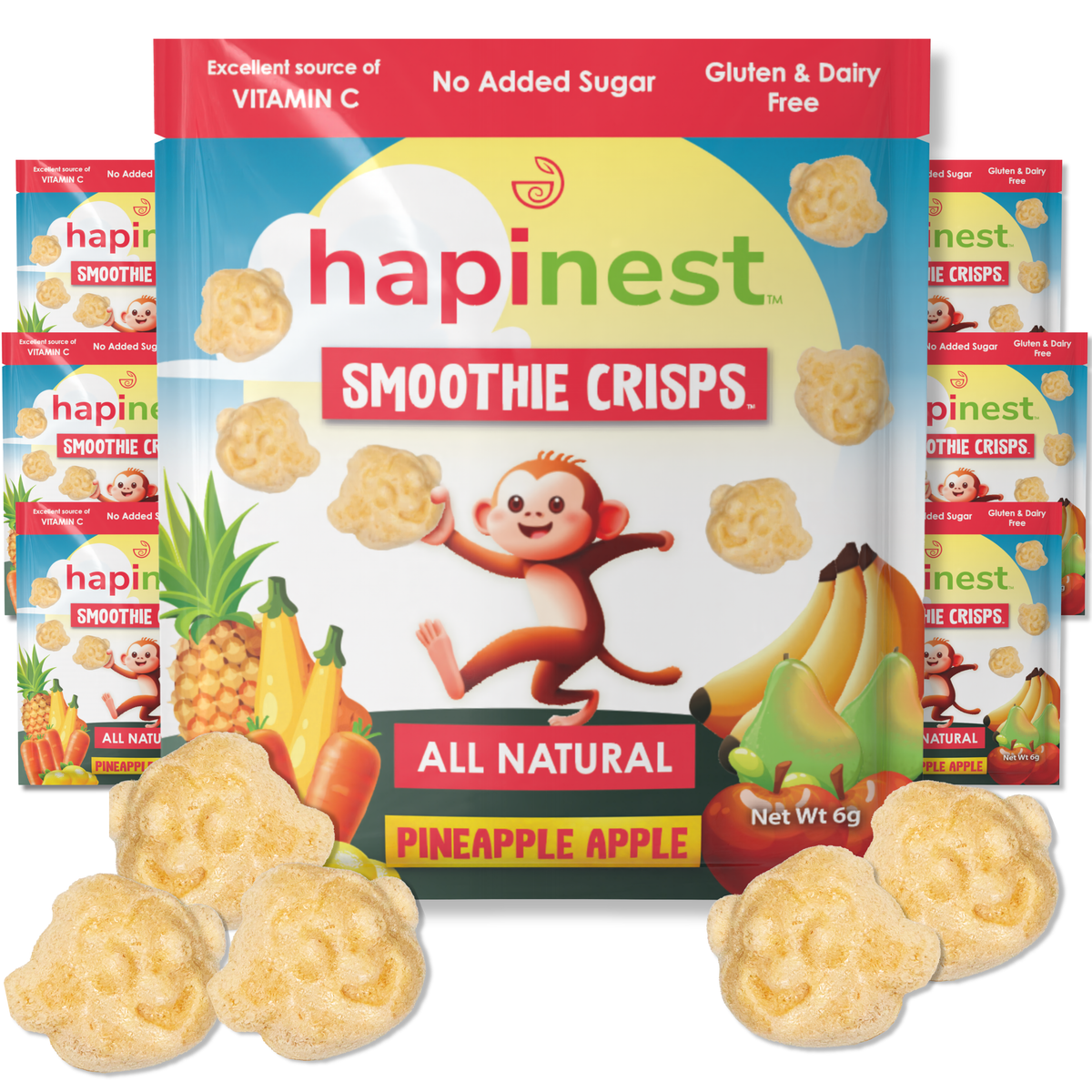 Pineapple Apple - Hapinest | Freeze Dried Fruits & Veggies
