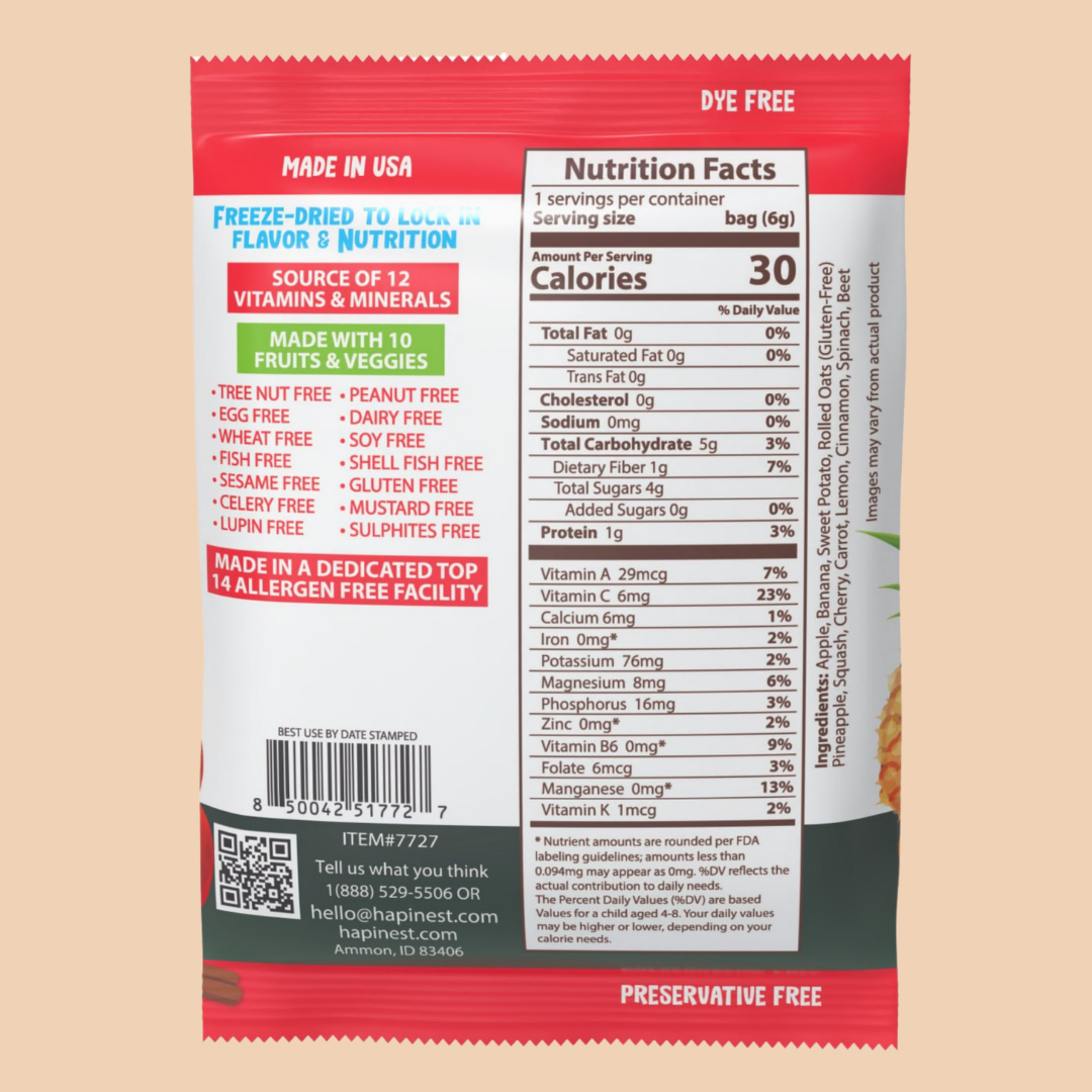 Cinnamon Apple - Hapinest | Freeze Dried Fruits & Veggies