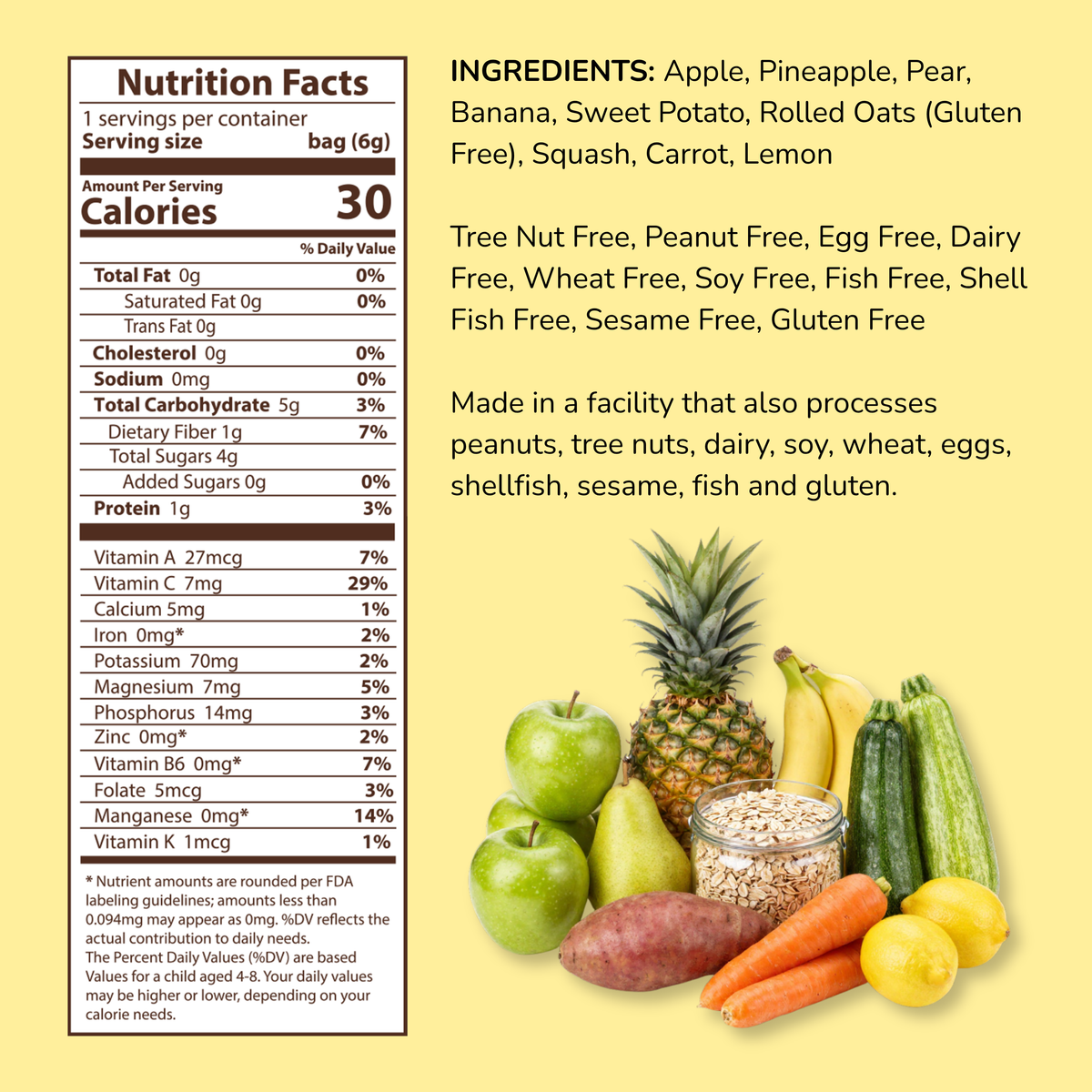 Pineapple Apple - Hapinest | Freeze Dried Fruits & Veggies