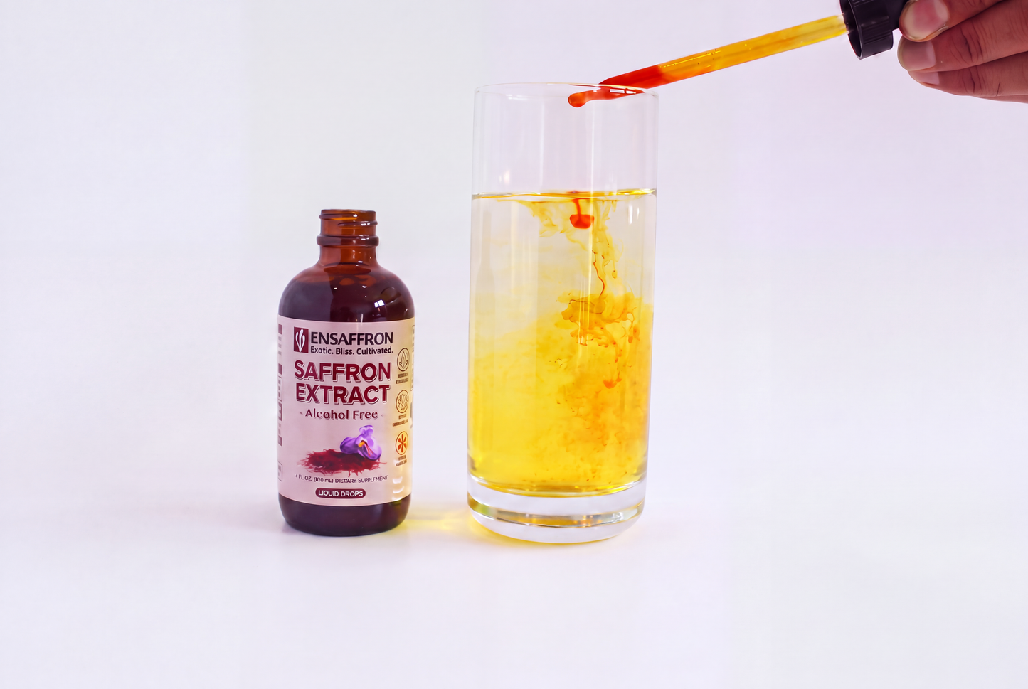 Alcohol-Free Premium Saffron Extract (Made With Pure Heray Saffron Threads)