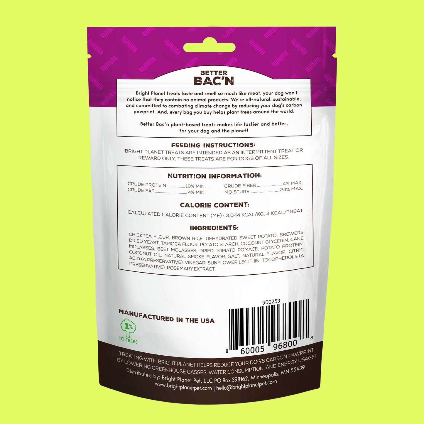 Better Bac'n Plant-Based Dog Treats