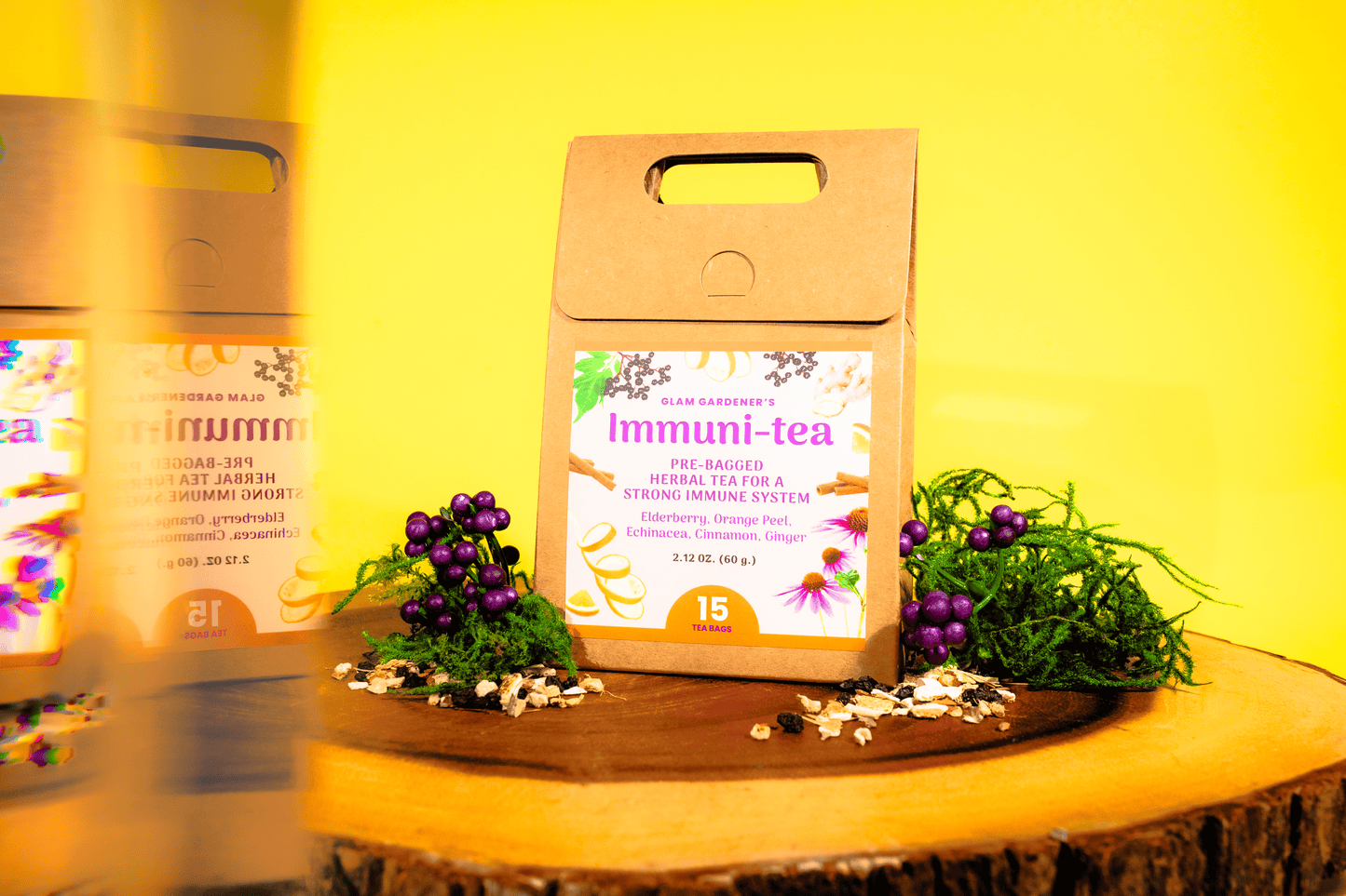 IMMUNITEA • Pre-bagged herbal tea for a strong immune system • 100% wildcrafted & organic