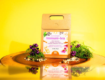 IMMUNITEA • Pre - bagged herbal tea for a strong immune system • 100% wildcrafted & organic - Vegan America