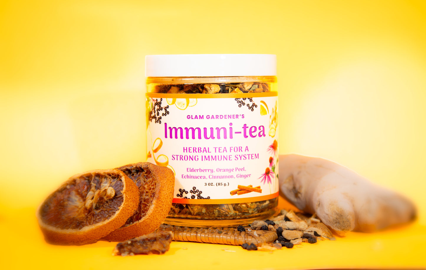 IMMUNI-TEA • Loose leaf herbal tea for a strong immune system • 100% wildcrafted & organic