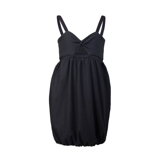 Girls' Black Dress with Straps