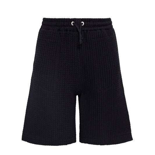 Boys and Girls Black Bermuda Shorts