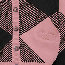 Kids Cardigan in Pink and Black