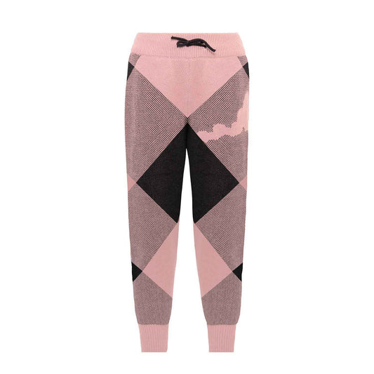 Kids Pink and Black Knit Pants