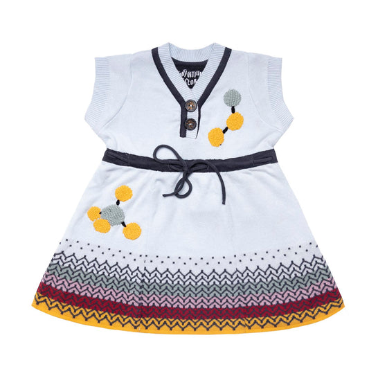 Knitted Baby Blue Dress