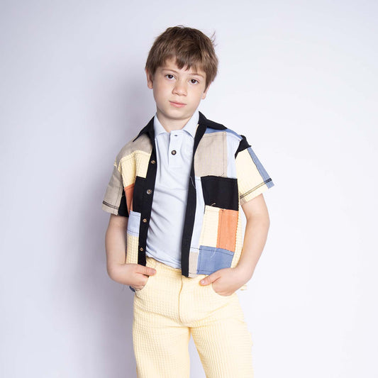 Zero Waste Patchwork Shirt for Kids
