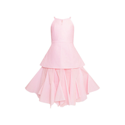 Zero Waste Pink Flower Girl Dress