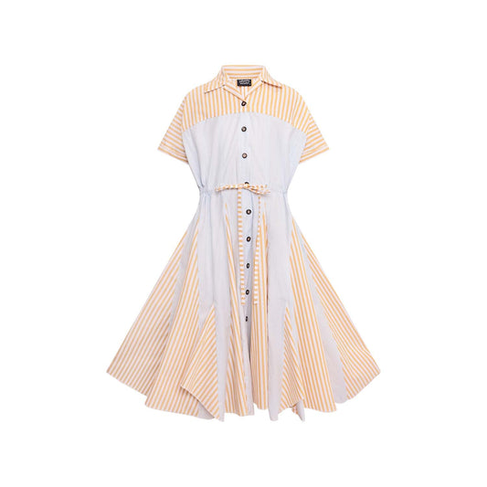 Zero Waste Girls Shirt Dress in Stripes