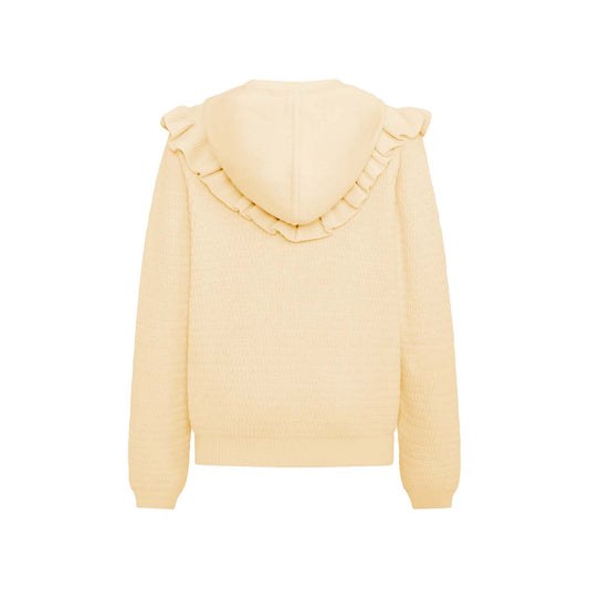 Knitted Kids Hoodie in Yellow