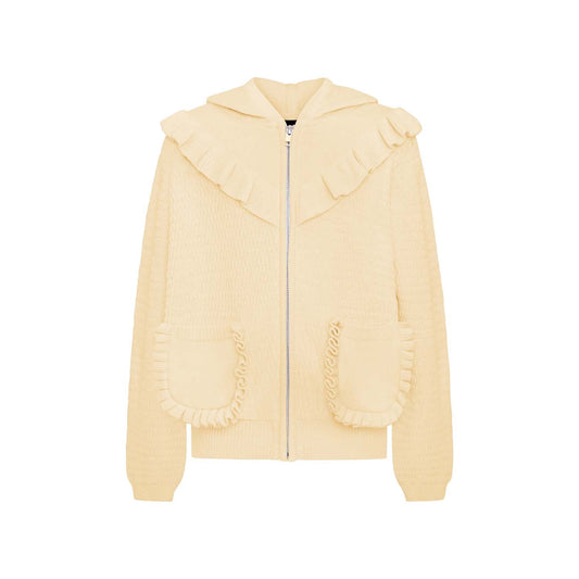 Knitted Kids Hoodie in Yellow