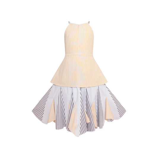 Zero Waste Striped Flower Girl Dress