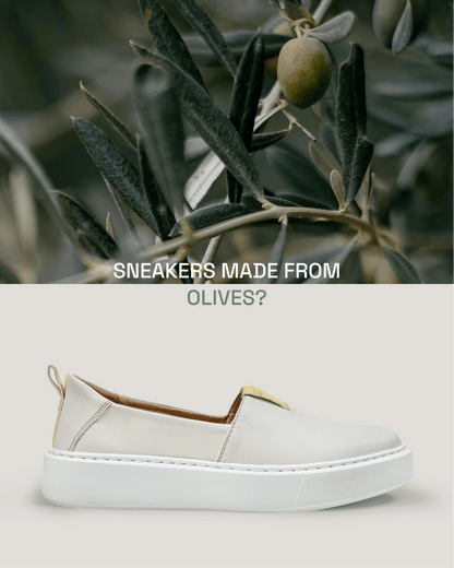 „You go, girl!” slip - on sneakers made from Italian olives - Vegan America