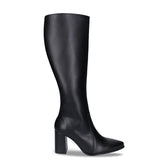 Women's AppleSkin® Vegan Knee-High Boots Iona Black - Vegan America