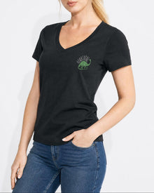 Herbivore Brontosaurus Women's V Neck T-Shirt