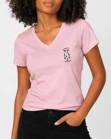 Leave My Tits Alone Women's V Neck T-Shirt