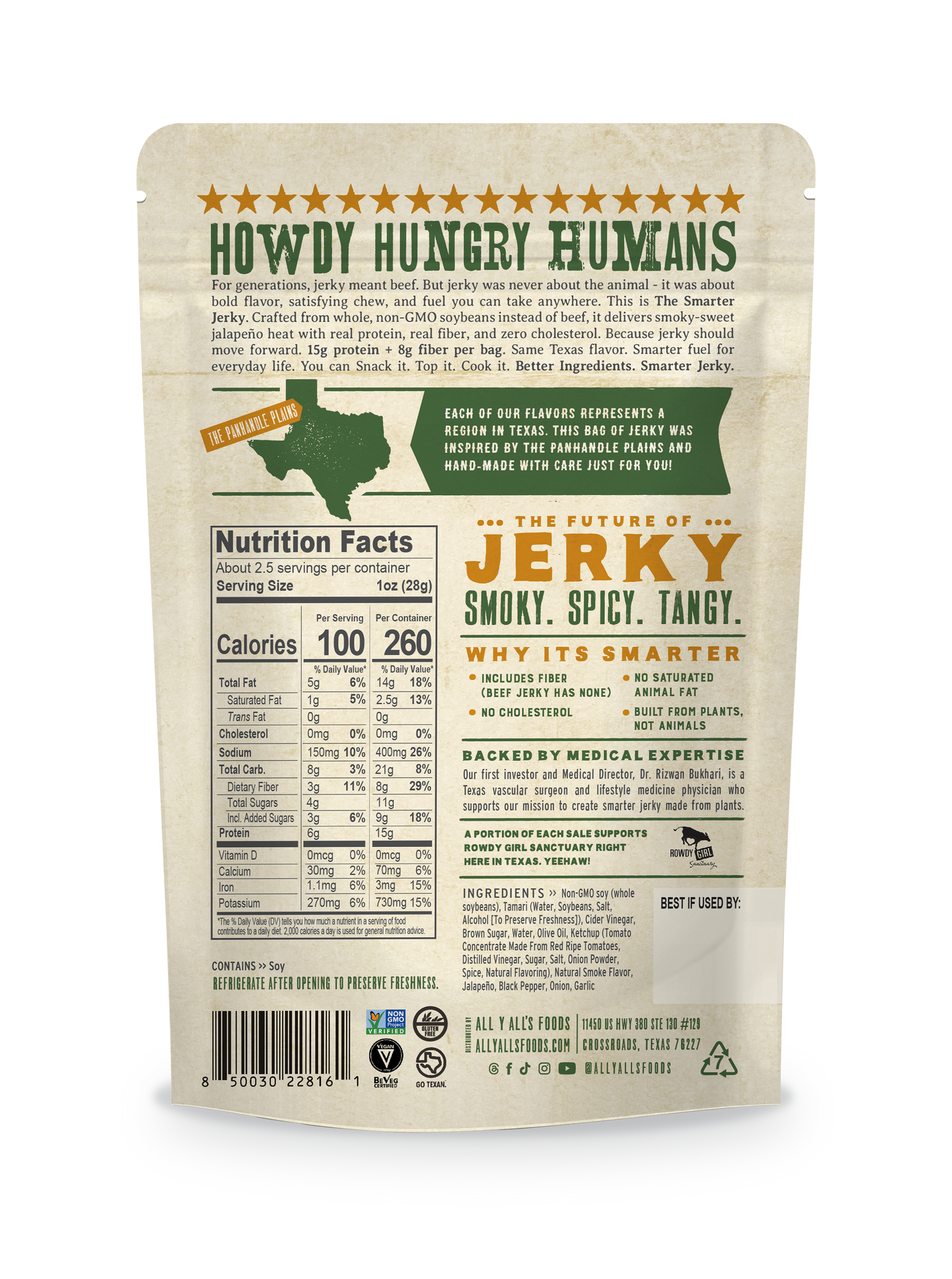 Jalapeño BBQ Jerky | Retail 6-Pack (The Smarter Jerky™)
