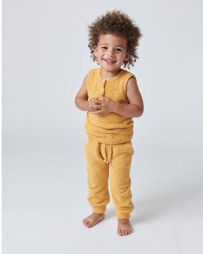 Sleeveless Henley - Fuzzy
