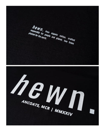 Men's Organic Cotton Signature Oversized T-Shirt | Jet Black