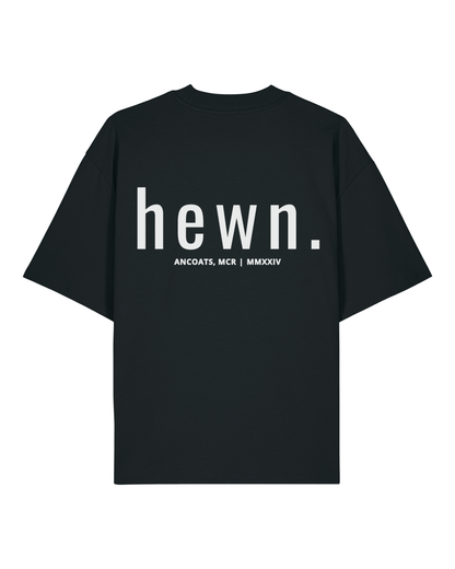 Men's Organic Cotton Signature Oversized T-Shirt | Jet Black