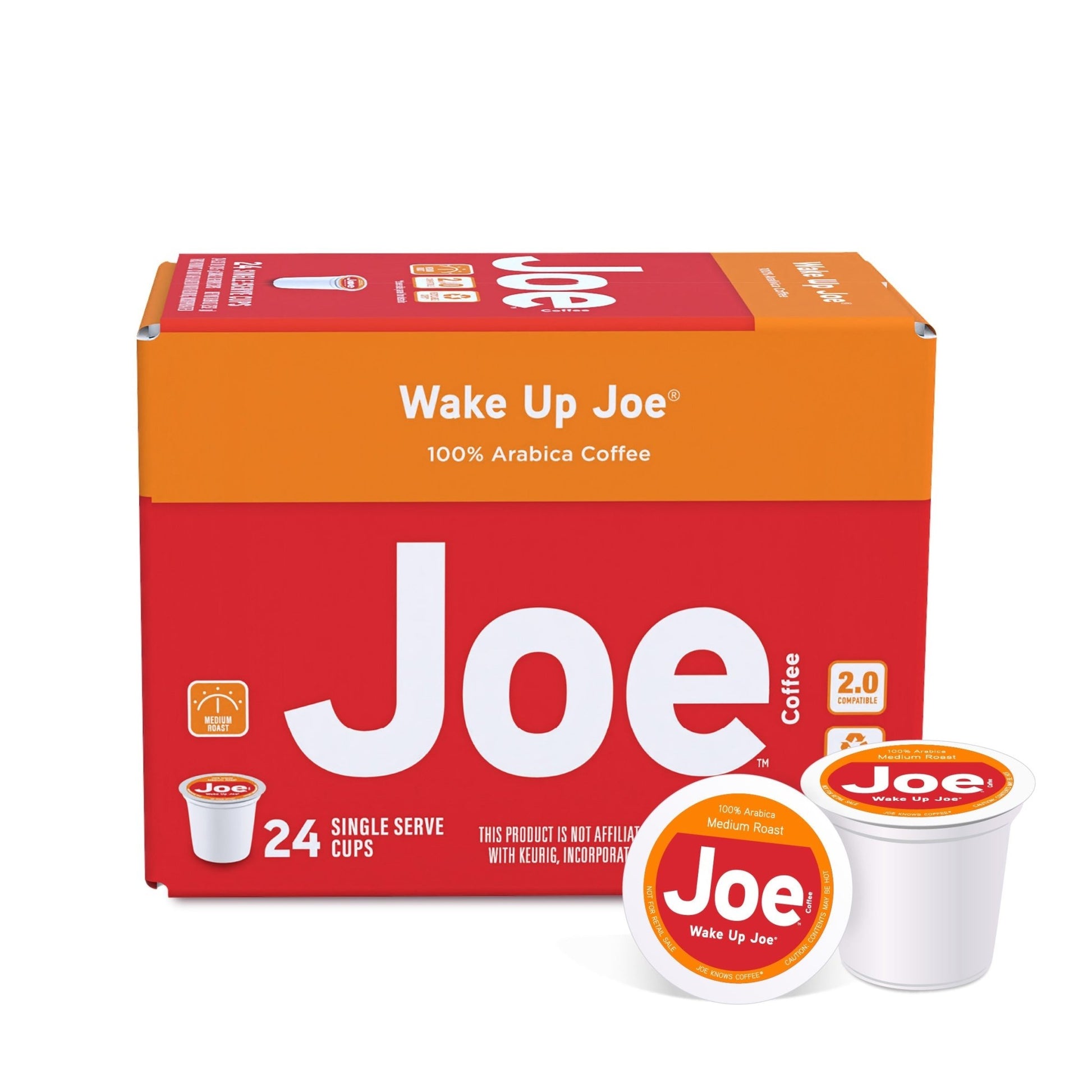Joe Knows Coffee® Wake Up Joe® Single Serve 24ct Carton - Vegan America