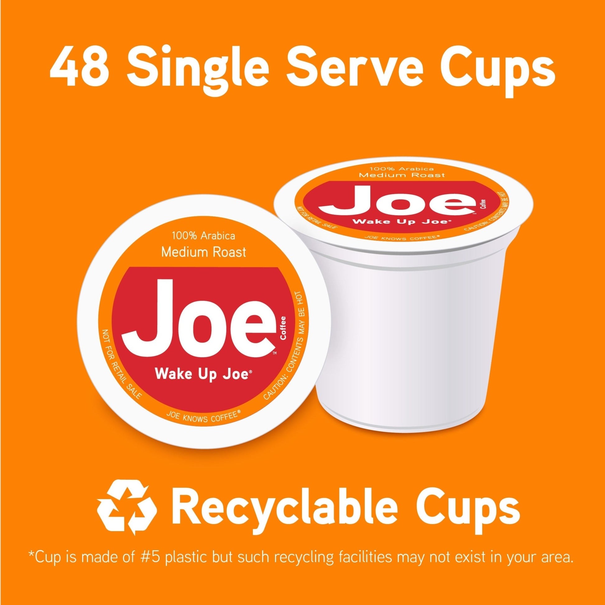 Joe Knows Coffee® Wake Up Joe® Single Serve 48ct Carton - Vegan America