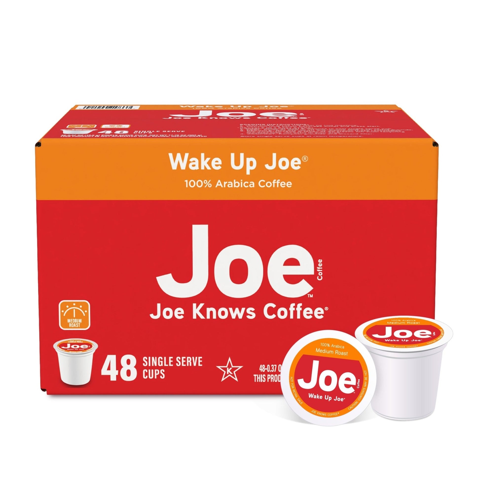 Joe Knows Coffee® Wake Up Joe® Single Serve 48ct Carton - Vegan America