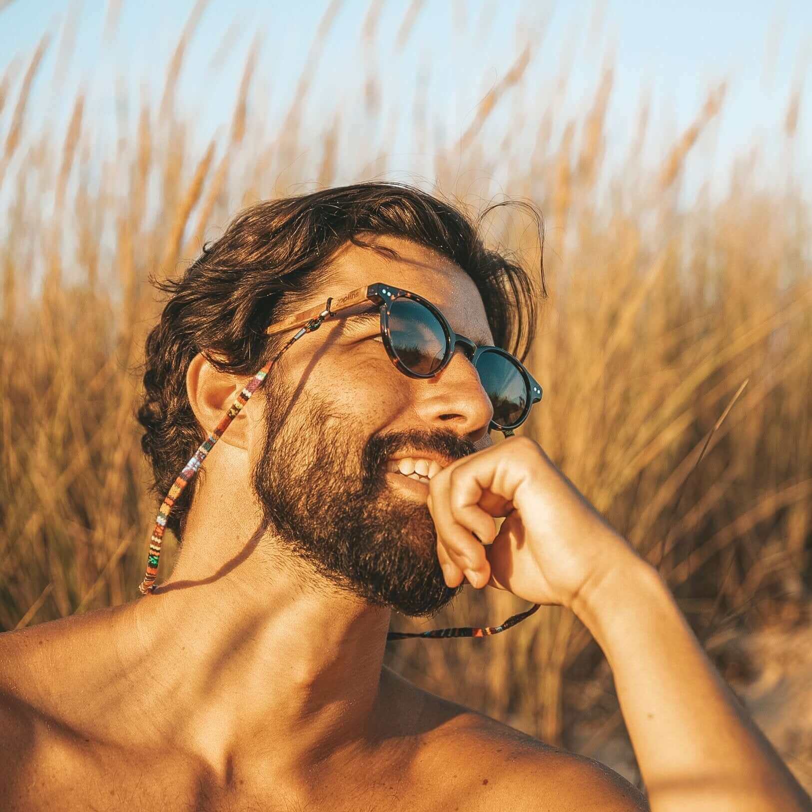 Ganges - Unisex Wood and Bio Acetate Sunglasses - Vegan America