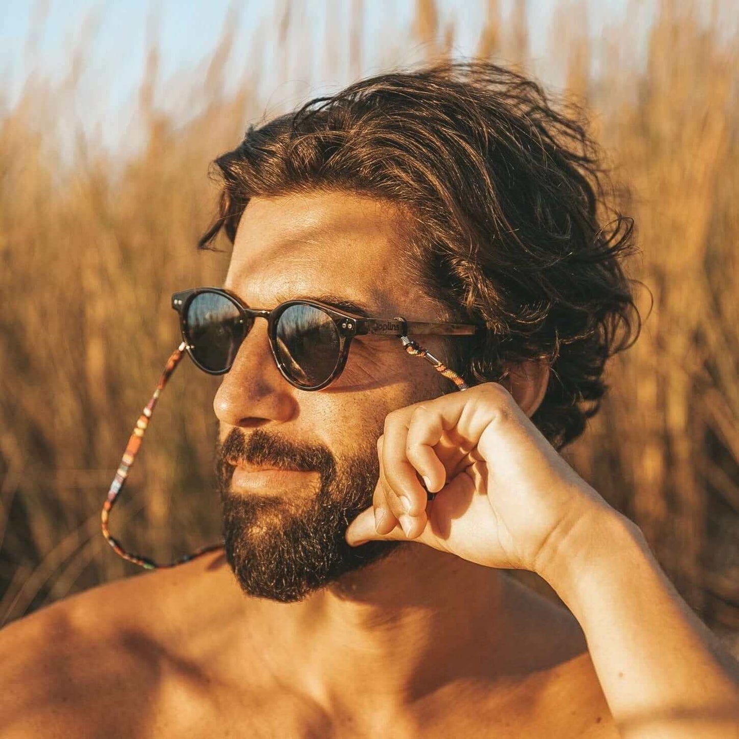 Ganges - Unisex Wood and Bio Acetate Sunglasses - Vegan America