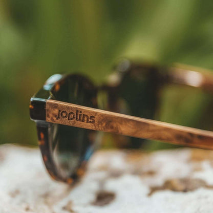 Ganges - Unisex Wood and Bio Acetate Sunglasses - Vegan America