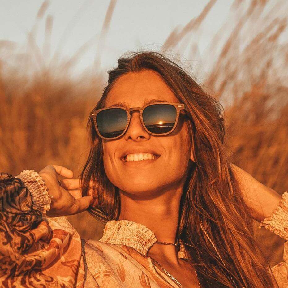 Lark - Unisex Wooden Sunglasses - Vegan America
