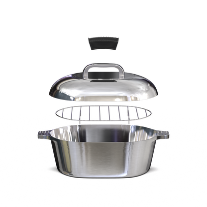 Oval Dutch Oven with Lid - 5 Quart (11 Inch)