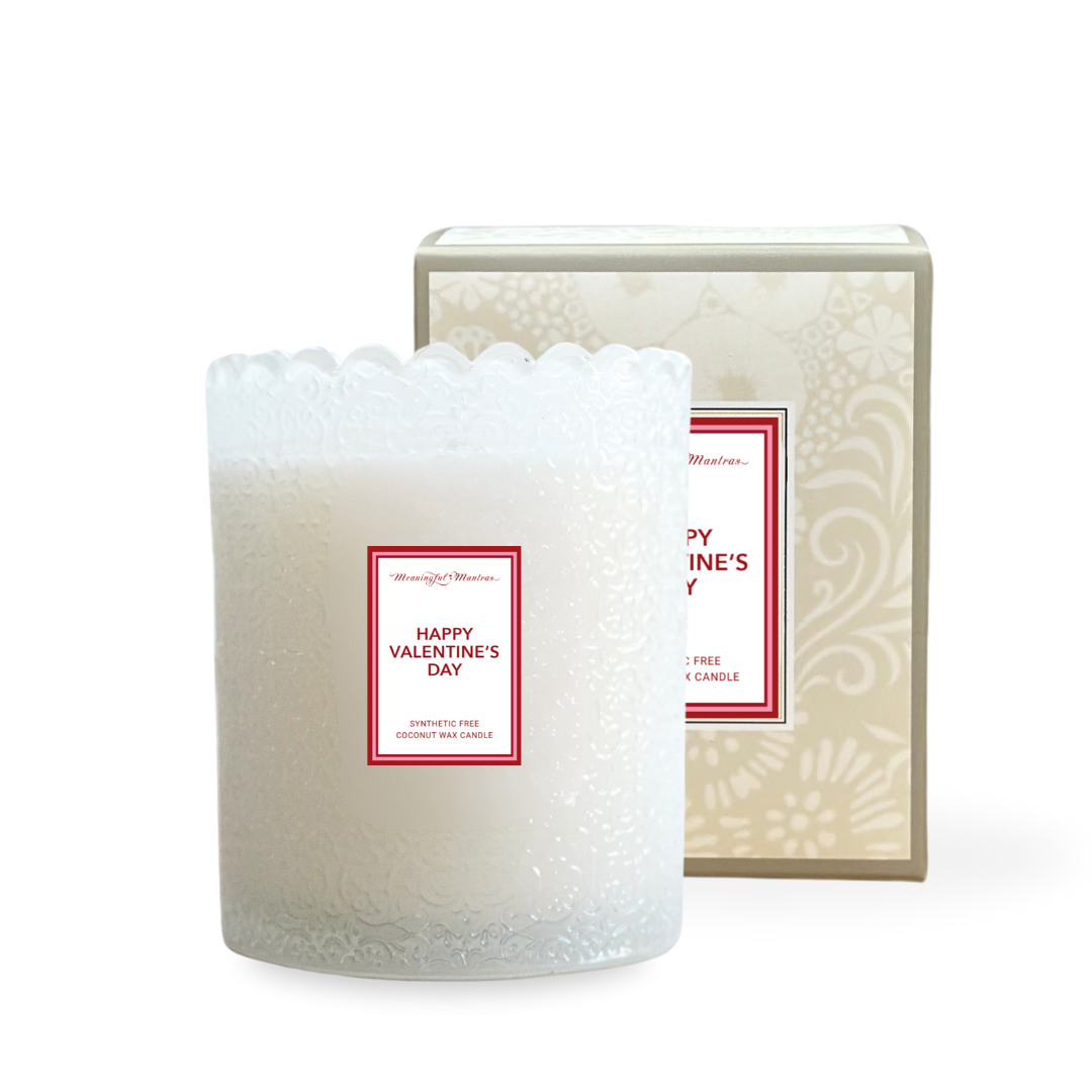 Happy Valentine's Day! Velvet Rose & Cedar Natural Candle 8oz Kaia Collection
