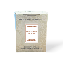 Peppermint Mocha Natural Candle 8oz Kaia Collection Refill