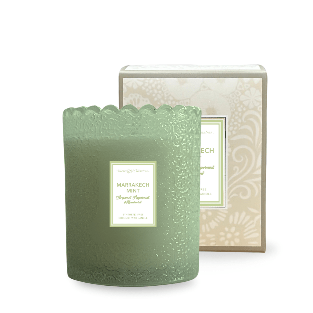 Marrakech Mint Natural Candle 8oz Kaia Collection - Vegan America