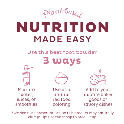 Organic Beet Root Powder, 50 servings